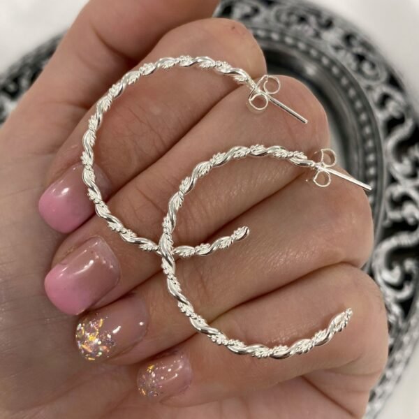 aros argollas torzadas grandes F
